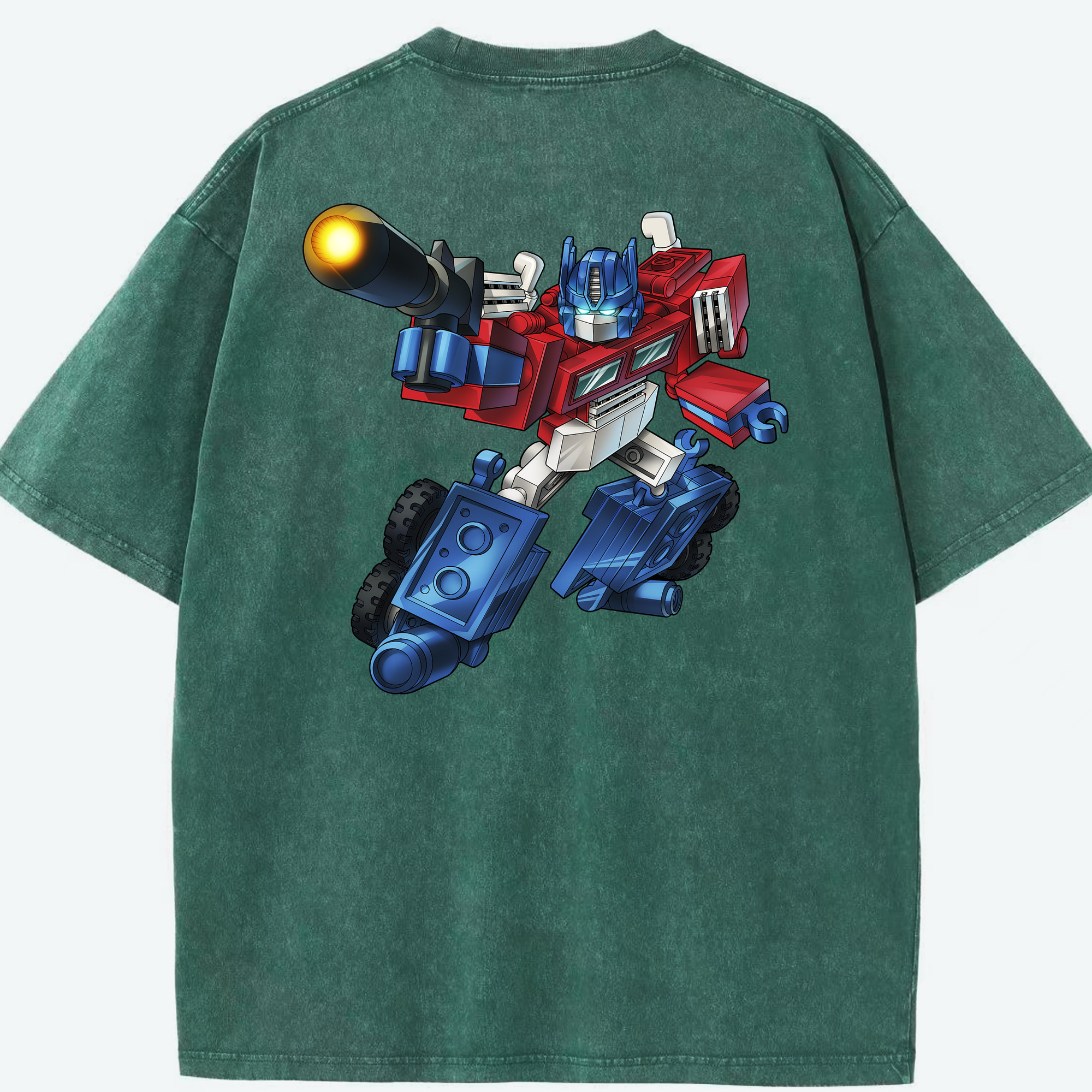 （画像用）  綿100% ヴィンテージ風 半袖Tシャツ（背面プリント）